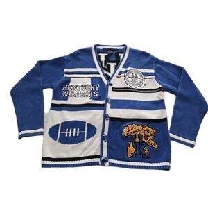 Vintage Kentucky Wildcats Sweater Cardigan Adult Small Embroidered Football 90s